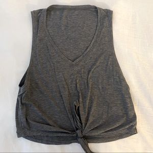 Lululemon gray crop top